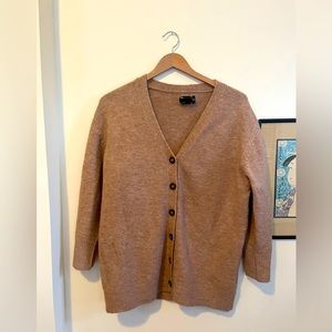 Like new ASOS oversized cardigan in camel sz 6